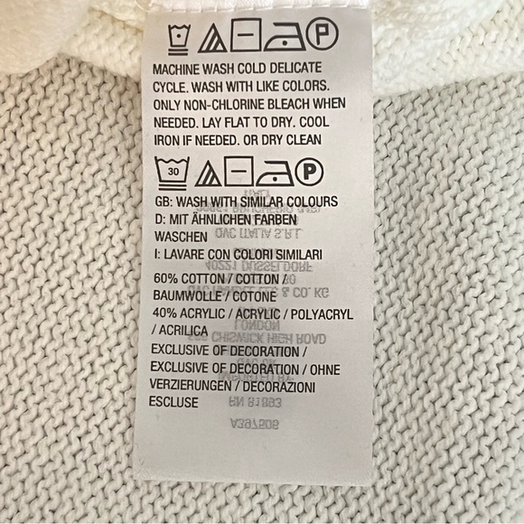 Jason Wu Sleeveless Sweater tunic with fringes, white, size L - Picture 6 of 9